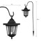 Nature Spring Set of 2 Hanging Solar Coach Lights, 2-inch Outdoor Lighting, Hanging Hooks for Garden, Path, Patio 895401LAP - alternate 3